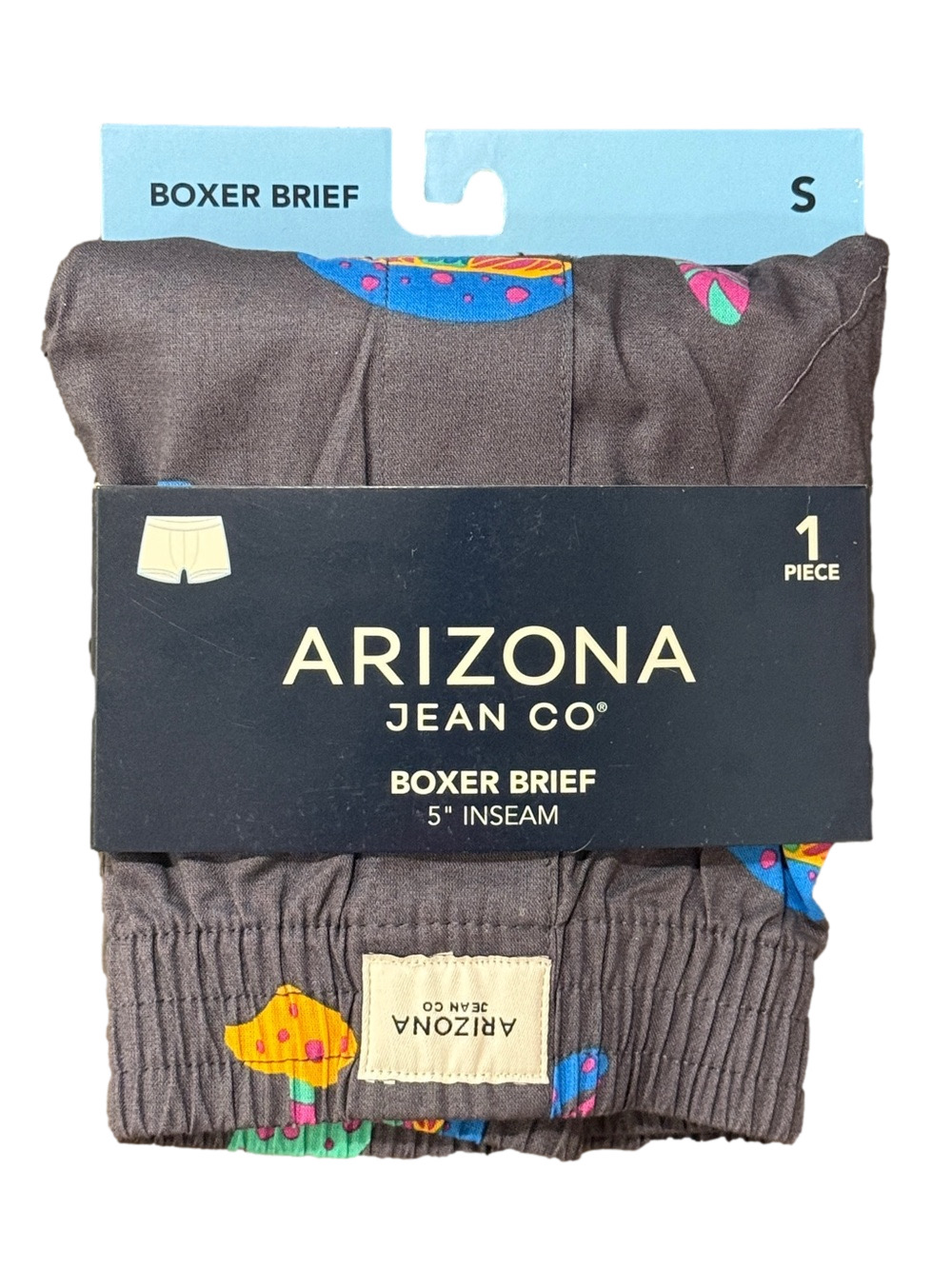 Mens Psychedelic Mushrooms Boxer Shorts - Size Small - Arizona Jean Co - NWT